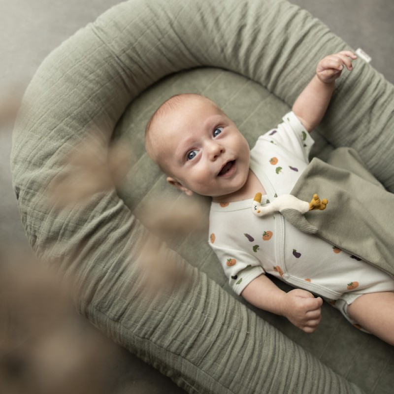 Trixie Βρεφικό Μαξιλάρι Φωλιά Bliss Olive Trixie Βρεφικό Μαξιλάρι Φωλιά Bliss Olive