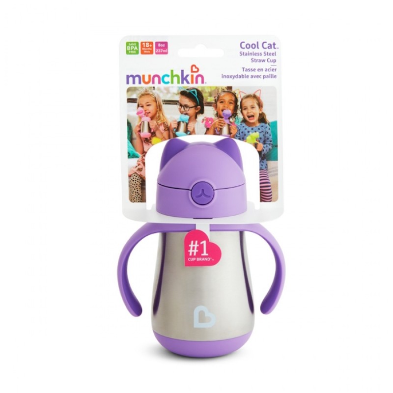 Munchkin Παιδικό Ποτηράκι με Λαβές και Καλαμάκι Munchkin Παιδικό Ποτηράκι με Λαβές και Καλαμάκι