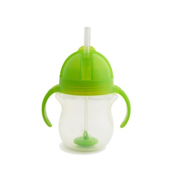 Munchkin Παιδικό Ποτηράκι με Λαβές και Καλαμάκι ”Click Lock” από Πλαστικό Πράσινο 207ml Munchkin Παιδικό Ποτηράκι με Λαβές και Καλαμάκι ”Click Lock” από Πλαστικό Πράσινο 207ml