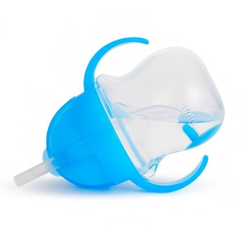 Munchkin Παιδικό Ποτηράκι με Λαβές και Καλαμάκι ”Click Lock” από Πλαστικό Μπλε 207ml Munchkin Παιδικό Ποτηράκι με Λαβές και Καλαμάκι ”Click Lock” από Πλαστικό Μπλε 207ml