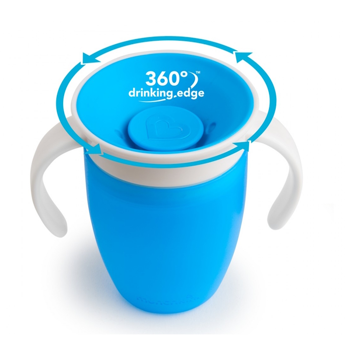 Munchkin Παιδικό Ποτηράκι ”Miracle 360°” από Πλαστικό Μπλε 207ml Munchkin Παιδικό Ποτηράκι ”Miracle 360°” από Πλαστικό Μπλε 207ml