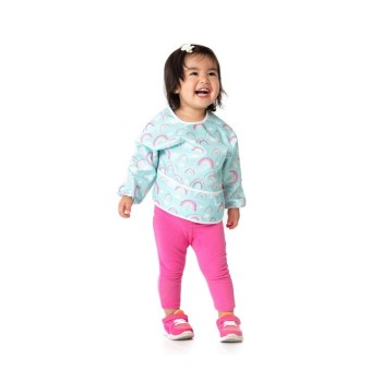 Bumkins Αδιάβροχη Σαλιάρα με Μανίκια Rainbows Bumkins Αδιάβροχη Σαλιάρα με Μανίκια Rainbows