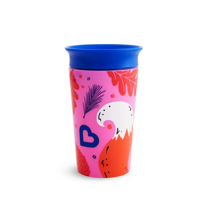 Munchkin Παιδικό Ποτηράκι ”Miracle 360° Wildlove Sippy” από Πλαστικό Fox Μπλε 266ml Munchkin Παιδικό Ποτηράκι ”Miracle 360° Wildlove Sippy” από Πλαστικό Fox Μπλε 266ml