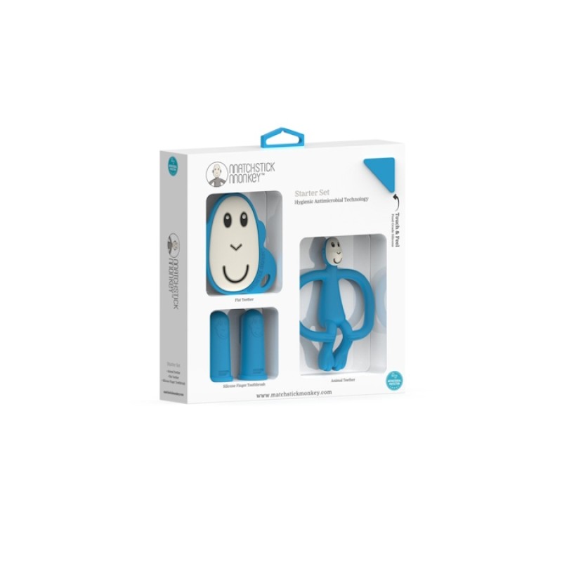 Matchstick Monkey Teething Starter Set Οδοντοφυίας Μπλε 4τμχ Matchstick Monkey Teething Starter Set Οδοντοφυίας Μπλε 4τμχ