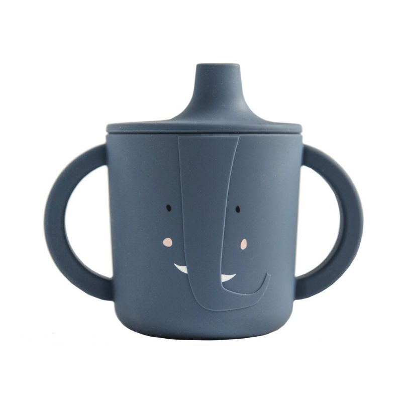 Trixie Ποτηράκι Σιλικόνης με Λαβές Sippy Cup Mrs. Elephant 207ml Trixie Ποτηράκι Σιλικόνης με Λαβές Sippy Cup Mrs. Elephant 207ml