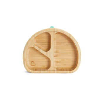 Munchkin Παιδικό Πιάτο Φαγητού Divided Plate από Bamboo Καφέ Munchkin Παιδικό Πιάτο Φαγητού Divided Plate από Bamboo Καφέ
