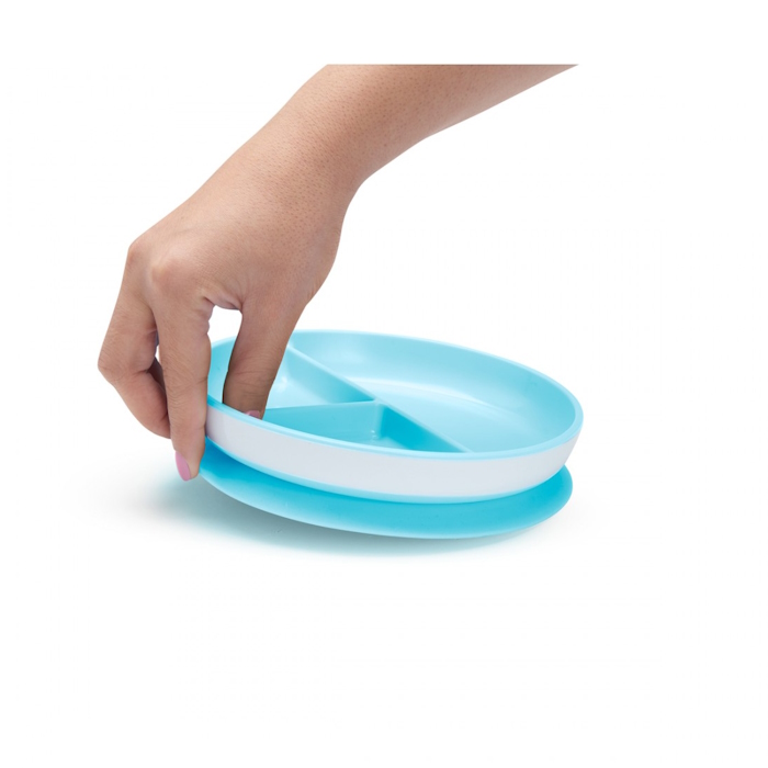 Munchkin Πιάτο Με Βεντούζα Stay Put Μπλε Munchkin Πιάτο Με Βεντούζα Stay Put Μπλε