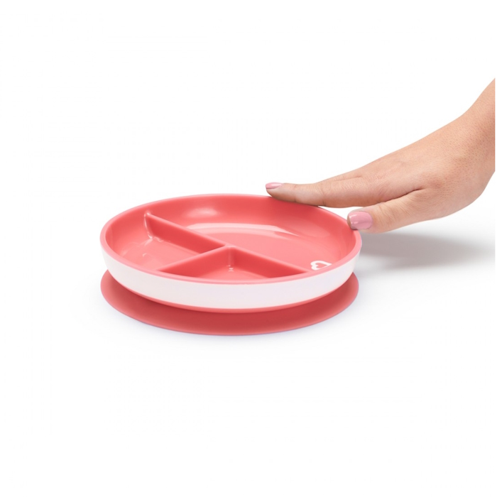 Munchkin Πιάτο Με Βεντούζα Stay Put Ροζ Munchkin Πιάτο Με Βεντούζα Stay Put Ροζ