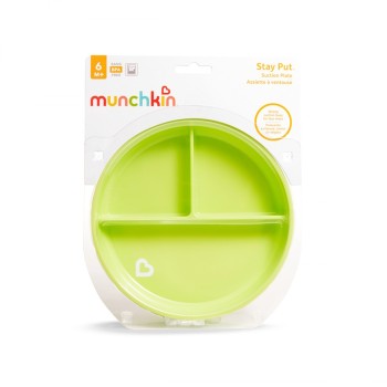 Munchkin Πιάτο Με Βεντούζα Stay Put Λαχανί