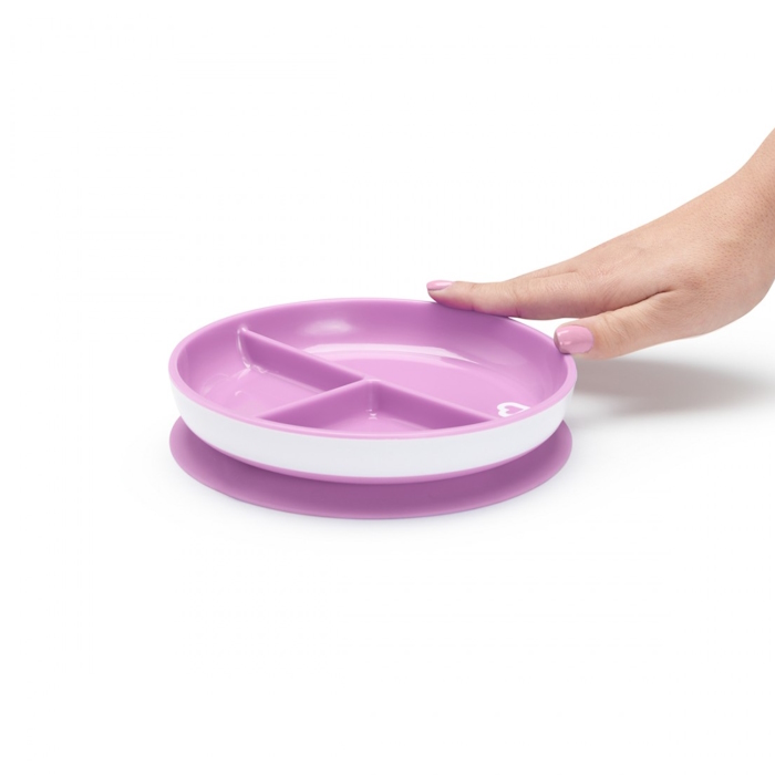 Munchkin Πιάτο Με Βεντούζα Stay Put Μωβ Munchkin Πιάτο Με Βεντούζα Stay Put Μωβ