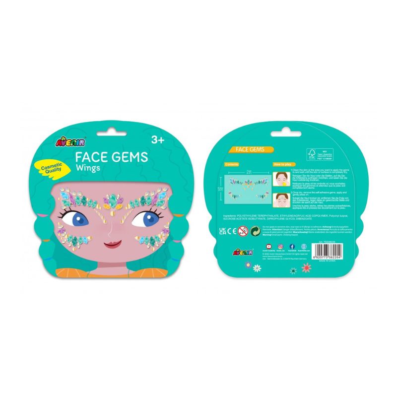 Avenir Αυτοκόλλητα Κοσμήματα Προσώπου Face Gems Wings Avenir Αυτοκόλλητα Κοσμήματα Προσώπου Face Gems Wings