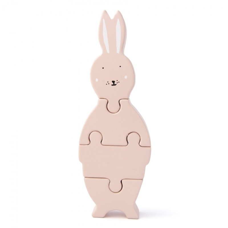 Trixie Ξύλινο Παιδικό Puzzle Mrs Rabbit 4τμχ