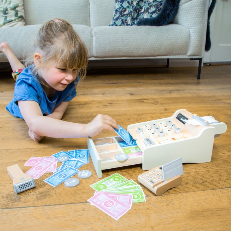 New Classic Toys Ταμειακή Μηχανή από Ξύλο για 3+ Ετών New Classic Toys Ταμειακή Μηχανή από Ξύλο για 3+ Ετών