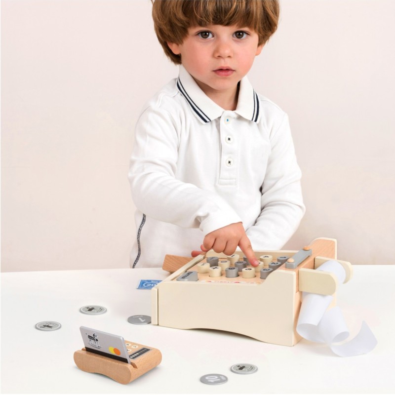 New Classic Toys Ταμειακή Μηχανή από Ξύλο για 3+ Ετών New Classic Toys Ταμειακή Μηχανή από Ξύλο για 3+ Ετών