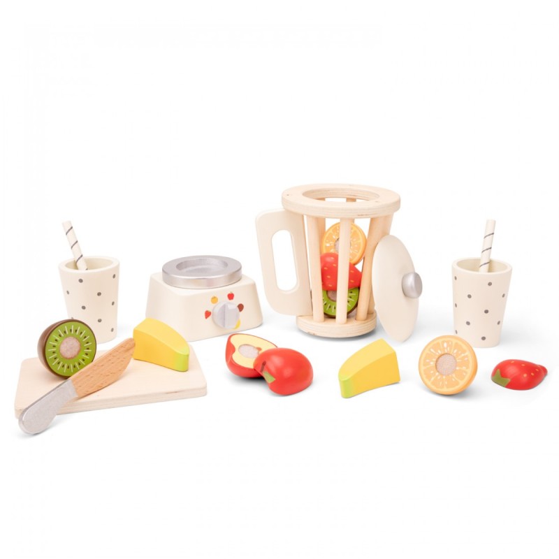 New Classic Toys Μπλέντερ με Φρούτα από Ξύλο για 3+ Ετών New Classic Toys Μπλέντερ με Φρούτα από Ξύλο για 3+ Ετών