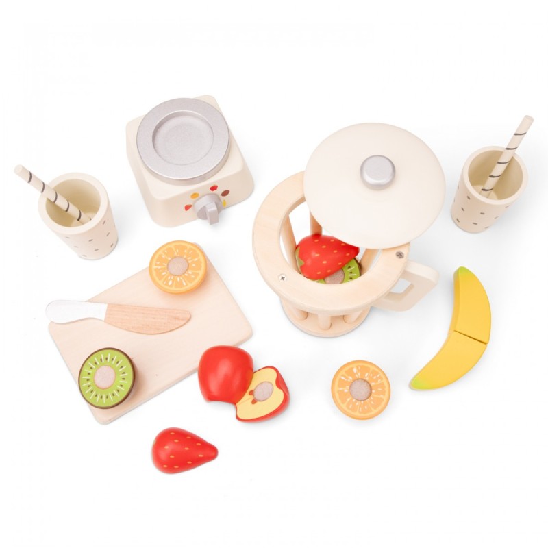 New Classic Toys Μπλέντερ με Φρούτα από Ξύλο για 3+ Ετών New Classic Toys Μπλέντερ με Φρούτα από Ξύλο για 3+ Ετών