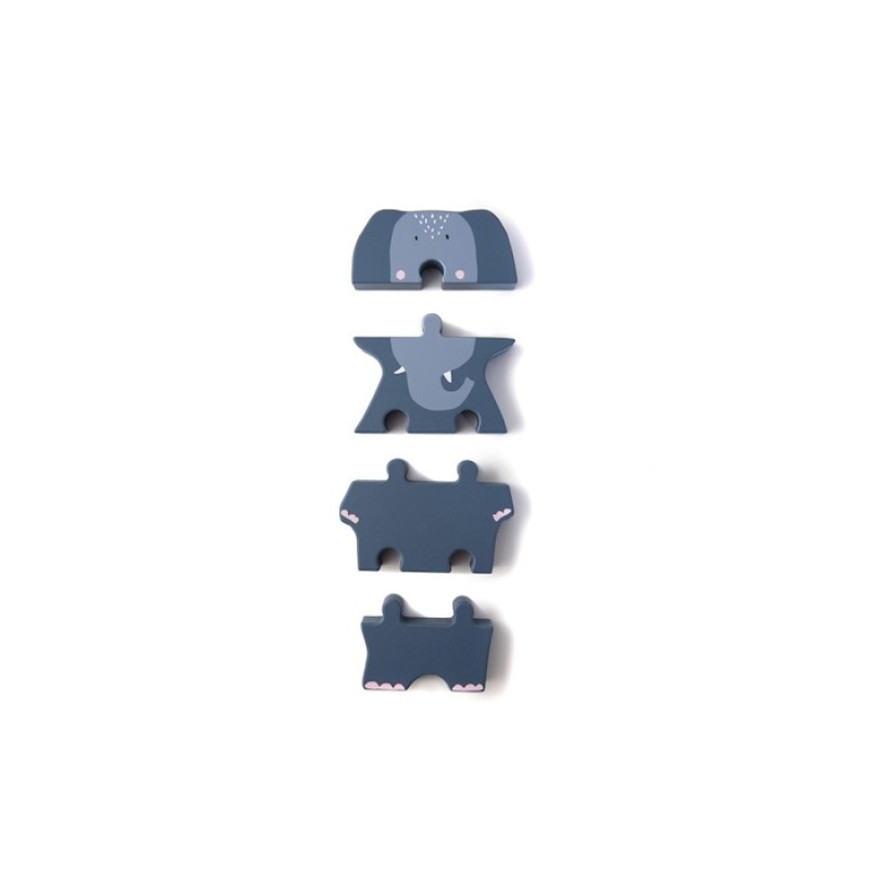 Trixie Ξύλινο Παιδικό Puzzle Mrs Elephant 4τμχ Trixie Ξύλινο Παιδικό Puzzle Mrs Elephant 4τμχ