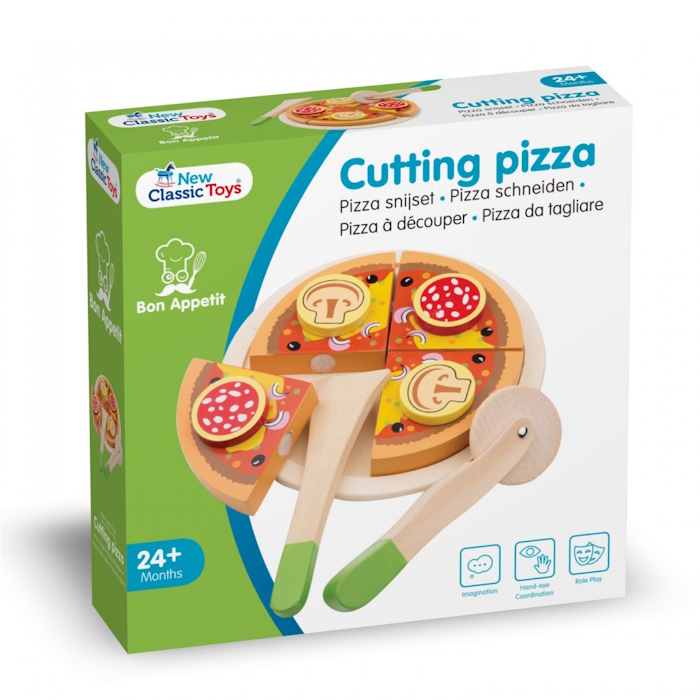 New Classic Toys Ξύλινο Σετ Πίτσας New Classic Toys Ξύλινο Σετ Πίτσας