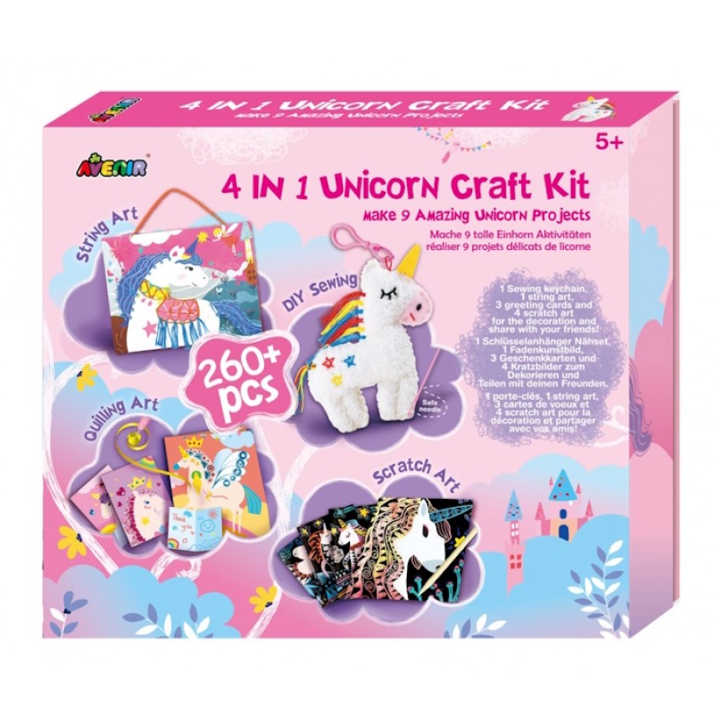 Avenir Παιδική Χειροτεχνία Μονόκερος Craft Kit 4 Σε 1