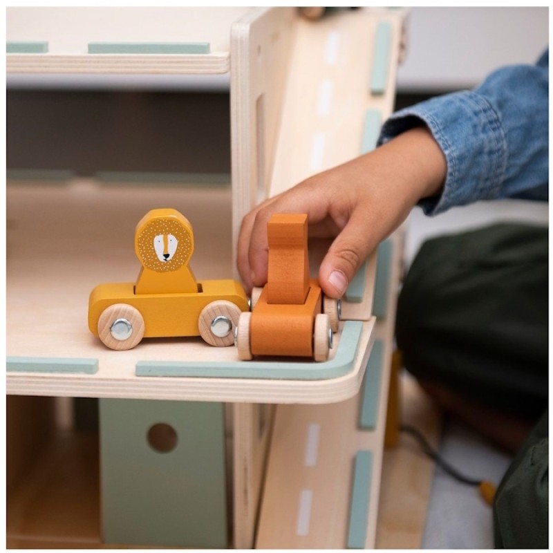 Trixie Ξύλινο Πάρκινγκ Mε Aξεσουάρ Wooden Car Park Trixie Ξύλινο Πάρκινγκ Mε Aξεσουάρ Wooden Car Park