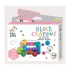 Haku Yoka School Bus Σετ Κηρομπογιές-Τουβλάκια σε 9 Χρώματα