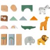 Small Foot Ξύλινα Τουβλάκια Κατασκευών ”Safari” Σετ σε Κουβά για 1+ Ετών 50τμχ Small Foot Ξύλινα Τουβλάκια Κατασκευών ”Safari” Σετ σε Κουβά για 1+ Ετών 50τμχ