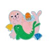 Avenir Ξύλινο Παιδικό Touch Puzzle Sea 16pcs για 3+ Ετών