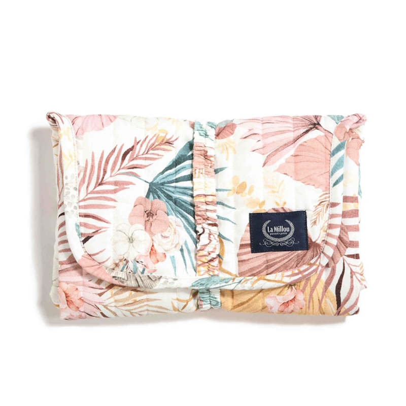 La Millou Αλλαξιέρα Ταξιδίου Boho Palms από Ύφασμα Light 45x66cm La Millou Αλλαξιέρα Ταξιδίου Boho Palms από Ύφασμα Light 45x66cm