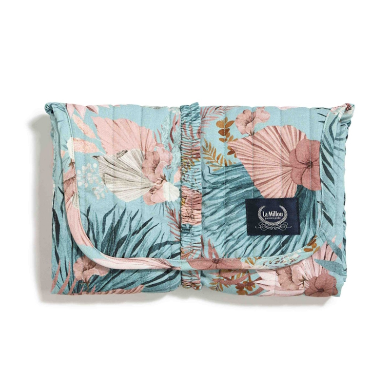 La Millou Αλλαξιέρα Ταξιδίου Boho Palms από Ύφασμα Deep Ocean 45x66cm La Millou Αλλαξιέρα Ταξιδίου Boho Palms από Ύφασμα Deep Ocean 45x66cm