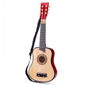 New Classic Toys First Melodies Ξύλινη Κιθάρα Natural De Luxe 3y+ New Classic Toys First Melodies Ξύλινη Κιθάρα Natural De Luxe 3y+