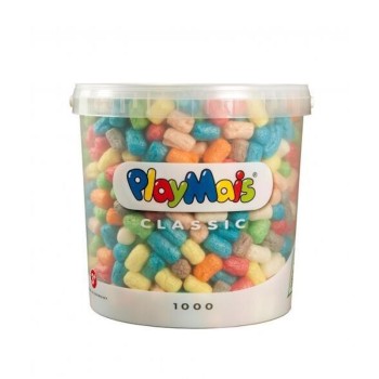 Playmais Κατασκευές με σφουγγαράκια από καλαμπόκι - Κάδος 1000τεμ.