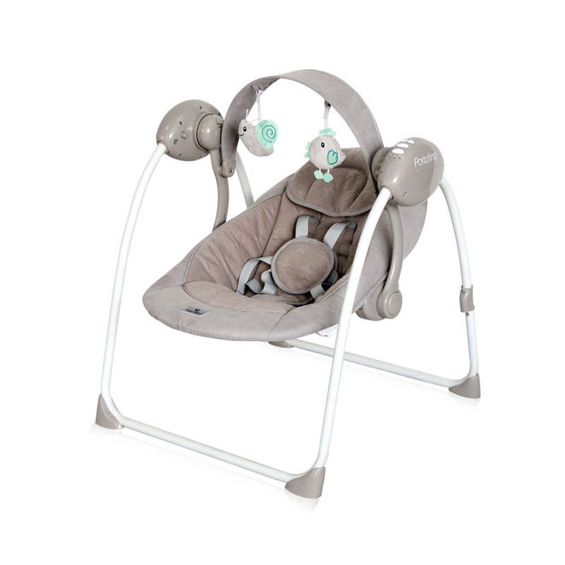 Lorelli Ηλεκτρικό Relax Μωρού Κούνια Portofino Beige Stars με Μουσική 2 σε 1 για Παιδί έως 9kg