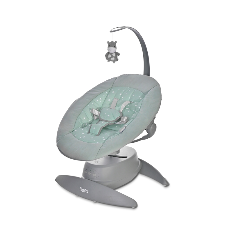 Lorelli Ηλεκτρικό Relax Μωρού Κούνια Bella Frosty Green Stars με Μουσική 2 σε 1 για Παιδί έως 9kg Lorelli Ηλεκτρικό Relax Μωρού Κούνια Bella Frosty Green Stars με Μουσική 2 σε 1 για Παιδί έως 9kg