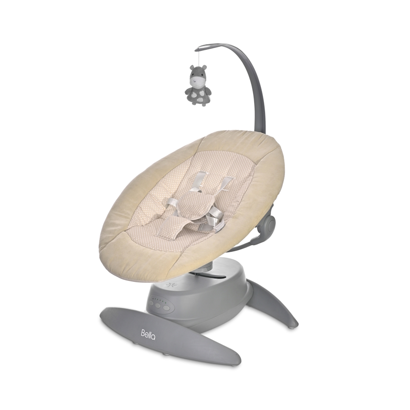 Lorelli Ηλεκτρικό Relax Μωρού Κούνια Bella Beige Dots με Μουσική 2 σε 1 για Παιδί έως 9kg