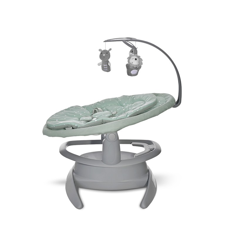 Lorelli Ηλεκτρικό Relax Μωρού Κούνια Toscana Frosty Green Stars με Μουσική 2 σε 1 για Παιδί έως 9kg Lorelli Ηλεκτρικό Relax Μωρού Κούνια Toscana Frosty Green Stars με Μουσική 2 σε 1 για Παιδί έως 9kg