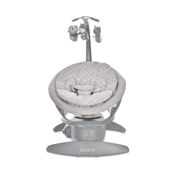 Lorelli Ηλεκτρικό Relax Μωρού Κούνια Toscana Grey Trees με Μουσική 2 σε 1 για Παιδί έως 9kg