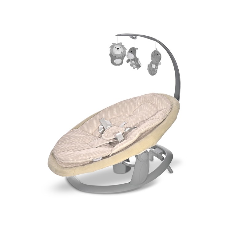 Lorelli Ηλεκτρικό Relax Μωρού Κούνια Toscana Beige Dots με Μουσική 2 σε 1 για Παιδί έως 9kg Lorelli Ηλεκτρικό Relax Μωρού Κούνια Toscana Beige Dots με Μουσική 2 σε 1 για Παιδί έως 9kg