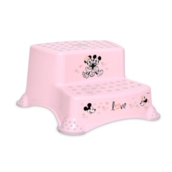 Lorelli Διπλό Βοηθητικό Σκαλοπατάκι Μπάνιου Girl Love Ροζ