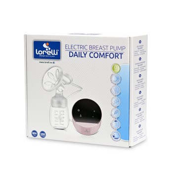 Lorelli Ηλεκτρικό Απλό Θήλαστρο ”Daily Comfort” Μπαταρίας και Ρεύματος Χωρίς BPA 180ml Λευκό