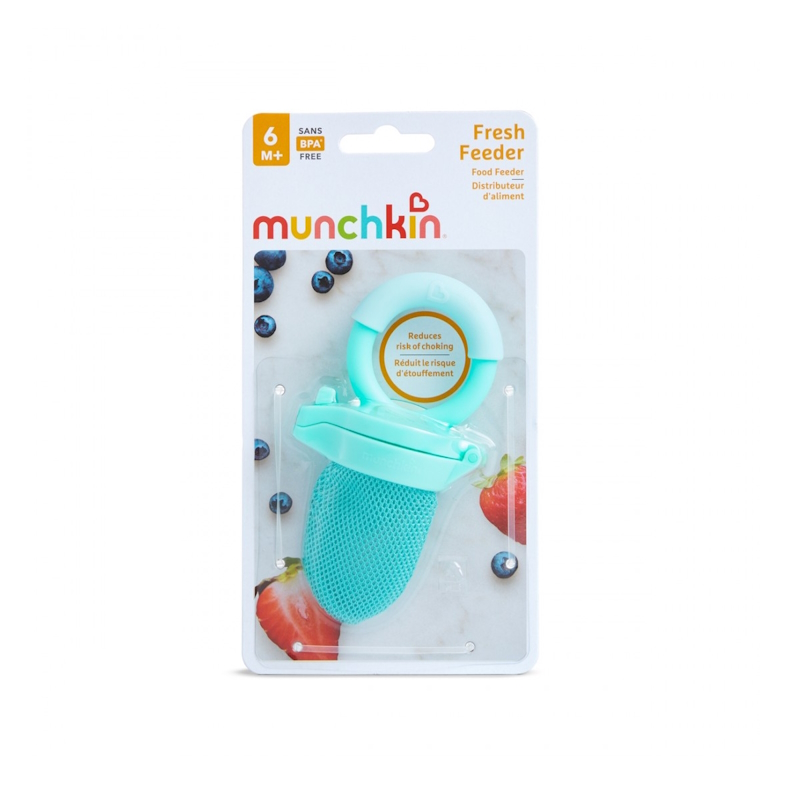 Munchkin Δίχτυ Φαγητού Τιρκουάζ Fresh Feeder από Ύφασμα για 6+ μηνών Munchkin Δίχτυ Φαγητού Τιρκουάζ Fresh Feeder από Ύφασμα για 6+ μηνών