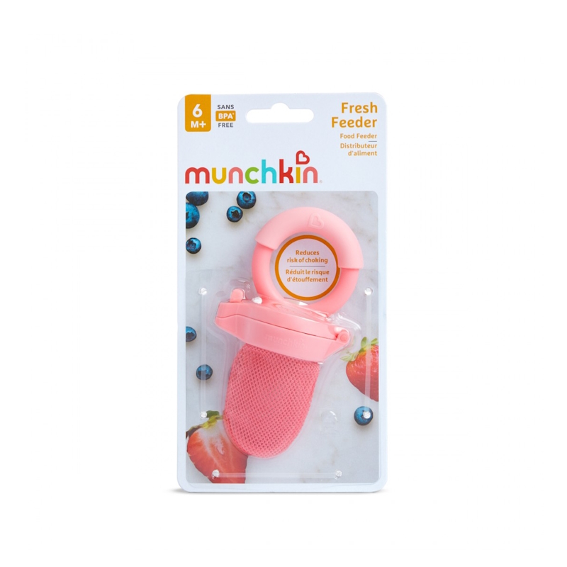 Munchkin Δίχτυ Φαγητού Ροζ Fresh Feeder από Ύφασμα για 6+ μηνών Munchkin Δίχτυ Φαγητού Ροζ Fresh Feeder από Ύφασμα για 6+ μηνών