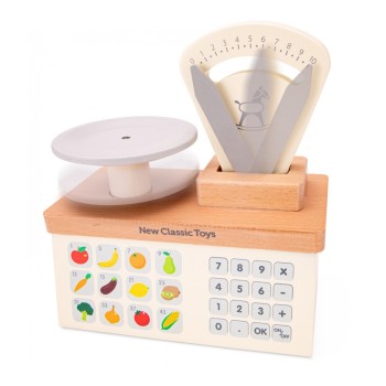 New Classic Toys Παιχνίδι Μαγειρικής / Κουζινικά Bon Appetit Scales Ζυγαριά από Ξύλο 1τμχ New Classic Toys Παιχνίδι Μαγειρικής / Κουζινικά Bon Appetit Scales Ζυγαριά από Ξύλο 1τμχ
