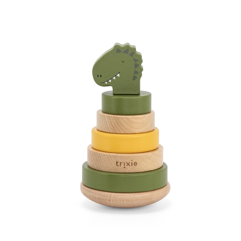 Trixie Stacking Toy Mr. Dino από Ξύλο για 12+ Μηνών Trixie Stacking Toy Mr. Dino από Ξύλο για 12+ Μηνών