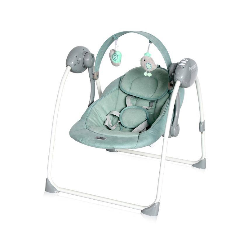 Lorelli Ηλεκτρικό Relax Μωρού Κούνια Portofino Frosty Green Stars με Μουσική 2 σε 1 για Παιδί έως 9kg