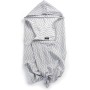 KipKep Blenker Βαμβακερή Πετσέτα Μπάνιου με Κουκούλα 100X70 – Υδρόφιλη Έξτρα Απορροφητική (Silver Grey)