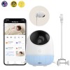 Ellie Baby Pro Ασύρματη WiFi Ενδοεπικοινωνία Μωρού με Κάμερα - Αμφίδρομη Επικοινωνία, AI Ανίχνευση Κλάματος & Νανουρίσματα (Blue)