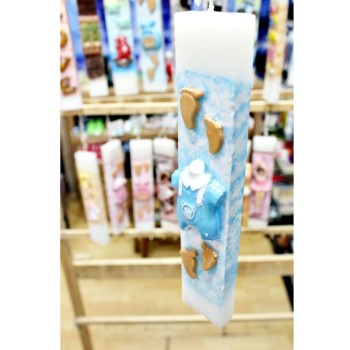 Πασχαλινή λαμπάδα 20ΝΤ049 Φορμάκι - Αγόρι 25x4x2cm