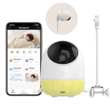 Ellie Baby Pro Ασύρματη WiFi Ενδοεπικοινωνία Μωρού με Κάμερα - Αμφίδρομη Επικοινωνία, AI Ανίχνευση Κλάματος & Νανουρίσματα (Yellow) Ellie Baby Pro Ασύρματη WiFi Ενδοεπικοινωνία Μωρού με Κάμερα - Αμφίδρομη Επικοινωνία, AI Ανίχνευση Κλάματος & Νανουρίσματα (Yellow)