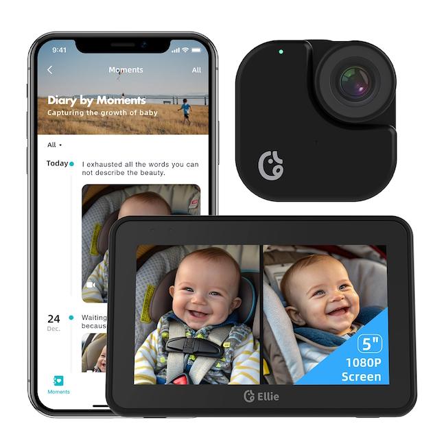 Ellie Baby Car Monitor Κάμερα Παρακολούθησης Αυτοκινήτου Μωρού 2K (Οθόνη 5”/Dual-Baby View/WiFi) Ellie Baby Car Monitor Κάμερα Παρακολούθησης Αυτοκινήτου Μωρού 2K (Οθόνη 5”/Dual-Baby View/WiFi)