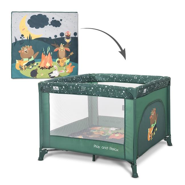 Lorelli Παρκοκρέβατο Play N Relax Green Night Lorelli Παρκοκρέβατο Play N Relax Green Night